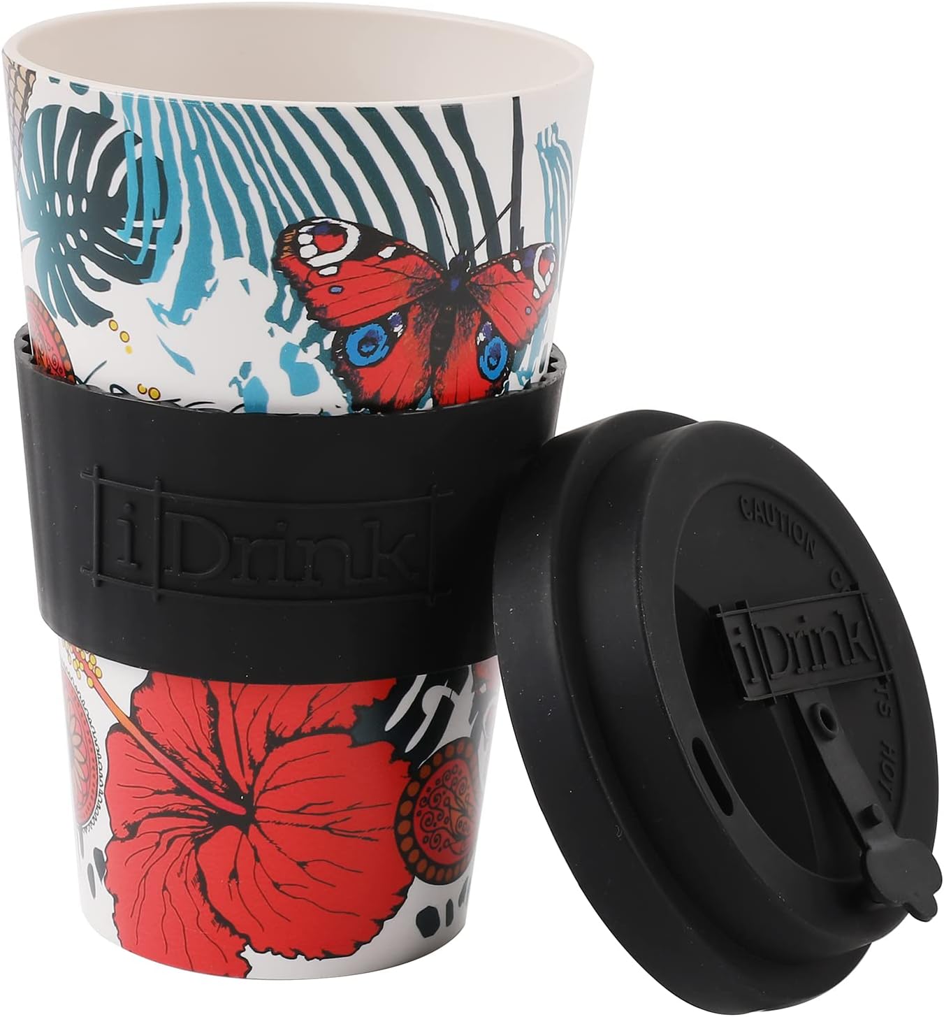 Tazza in RPET I-drink BUTTERFLY 435ml