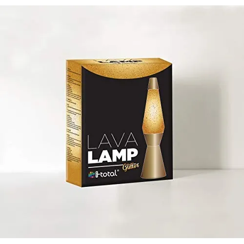 Lampada Lava Gold Glitter