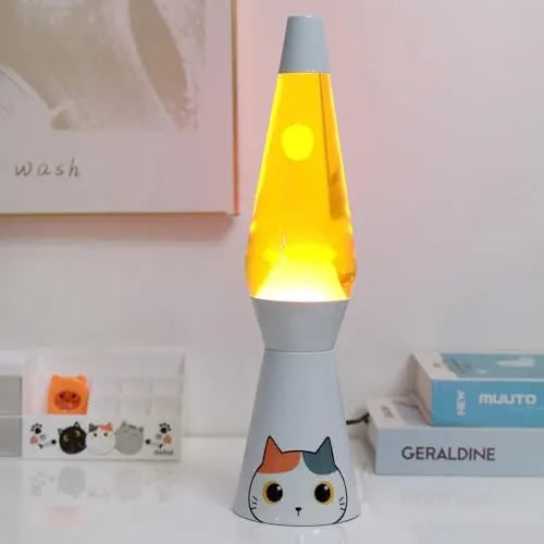 Lampada Lava Orange Cat